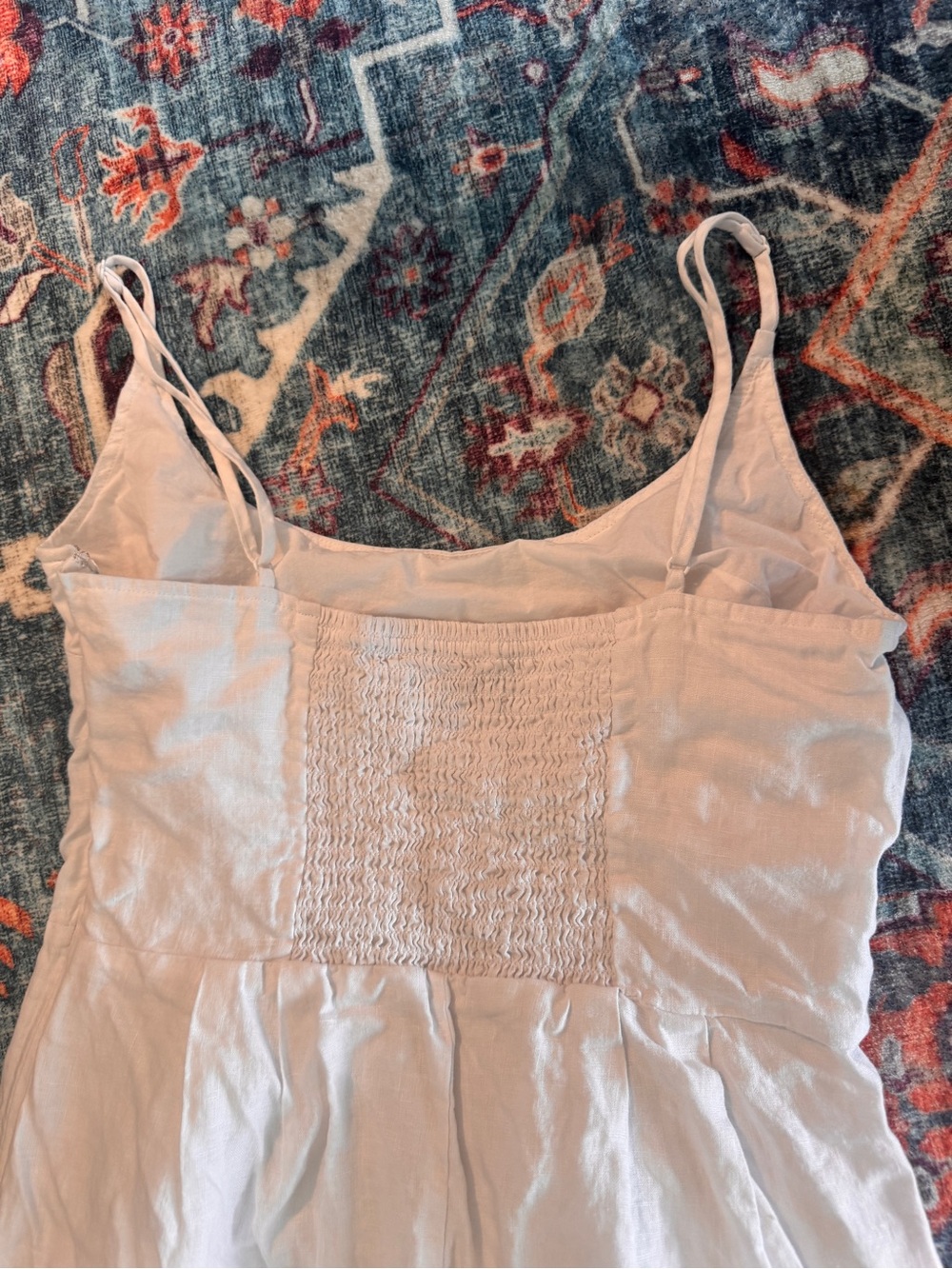 Quince Linen Spaghetti Strap Dress - White - Small - Great condition - Picture 4 of 5